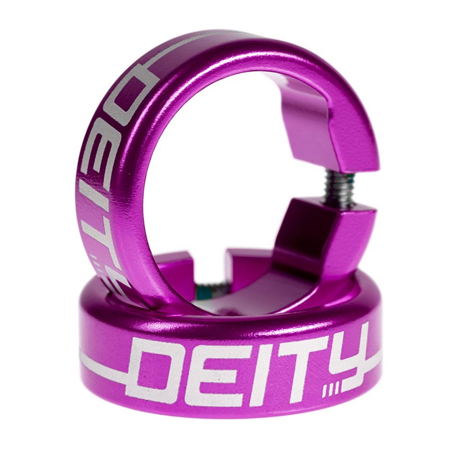 New Deity Grip Clamps Purple