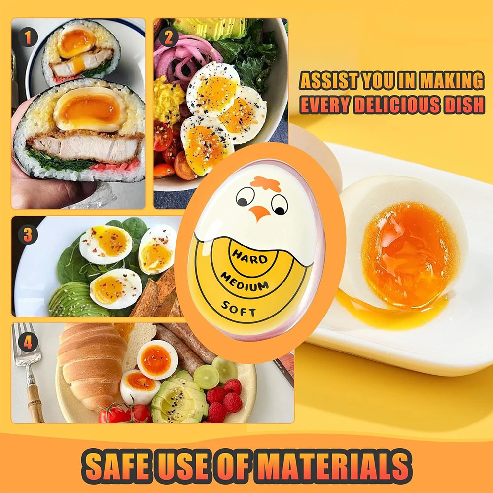 Egg Timer Egg Color Changing Indicator Tells Soft Hard Boiled Egg