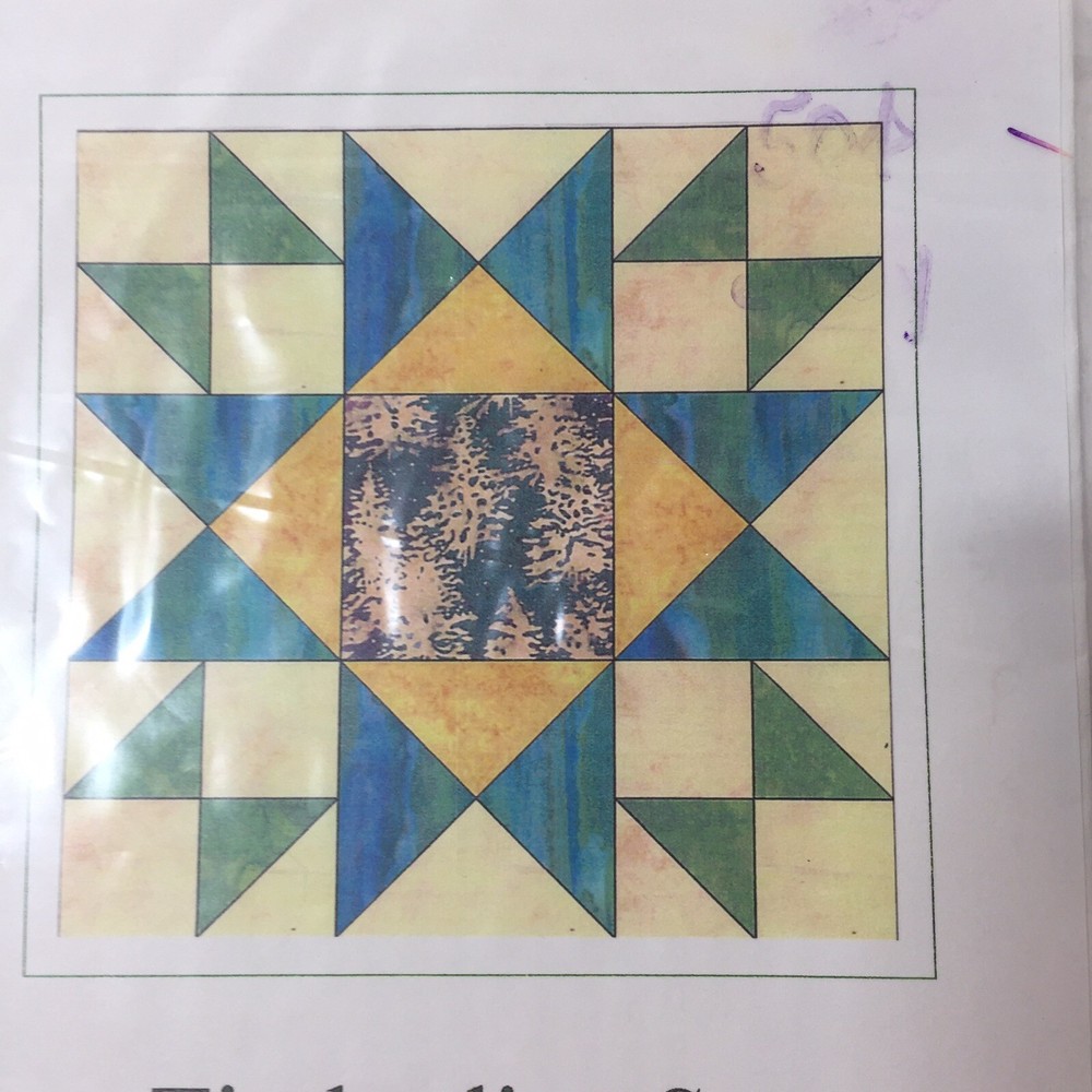 Timberline Star Quilt Pattern 30" Floor Pillow The Pine Needle