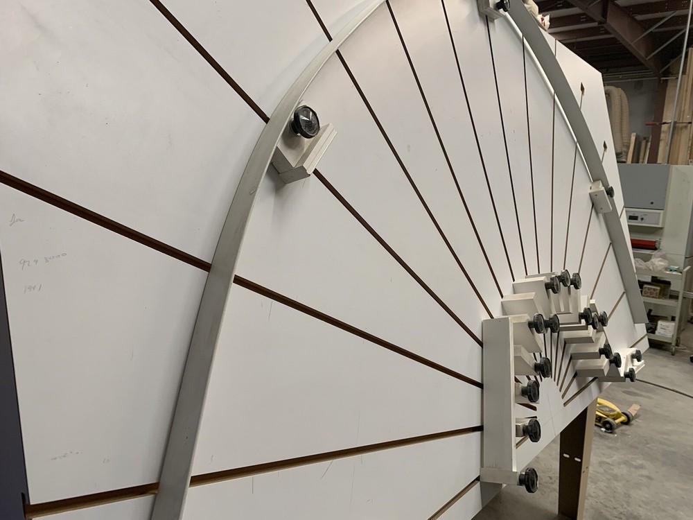 Arch Setup Table AVBCO - 15 adjusting knobs 96” x 48” Shutters Manufacturing