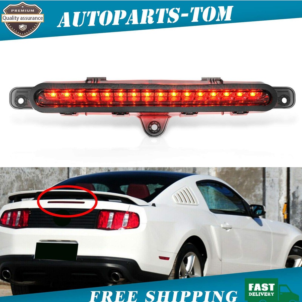 SMOKED RED Full LED 3RD Third BRAKE LIGHT For 2010-2014 FORD MUSTANG