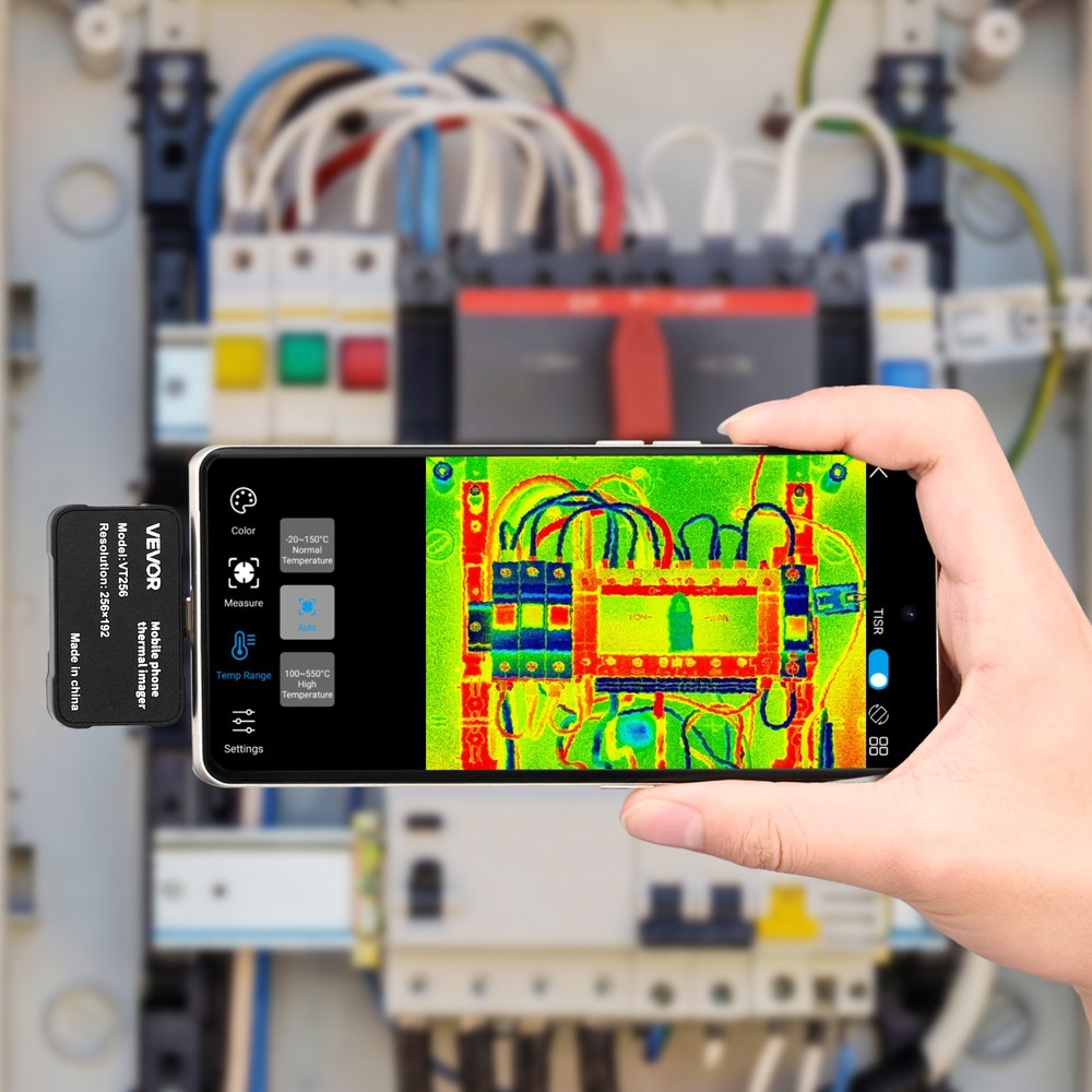 VEVOR Thermal Imaging Camera for Android & iOS 512 x 384 TISR Super Resolution