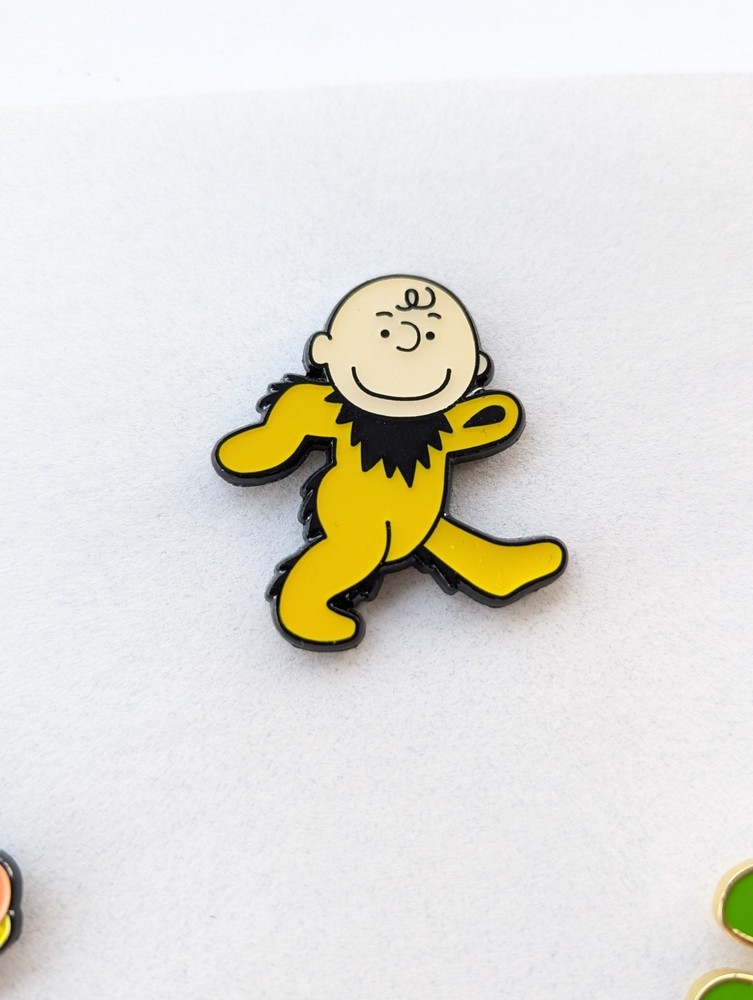 Grateful Dead Dancing Bear Charlie Brown Pin.