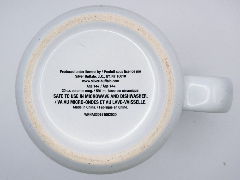 NASA Coffee Cup / Mug 14 Oz Blue Interior