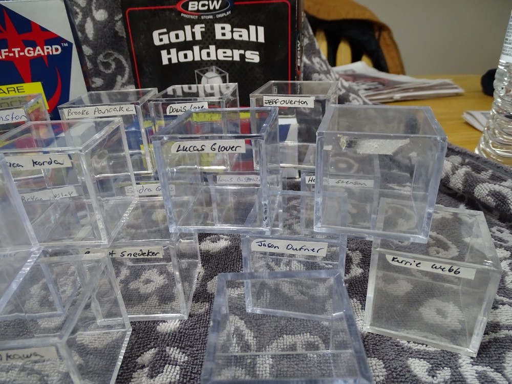 Golf ball holders display cubes lot 24 Used