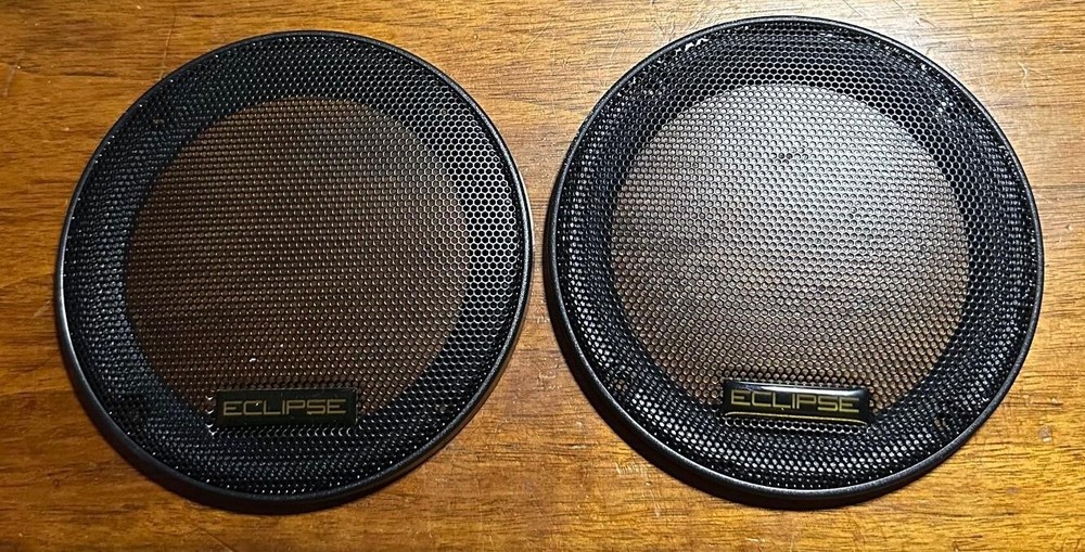 (2) ECLIPSE UNIVERSAL 5" SPEAKER COMPONENT PROTECTIVE GRILLS COVERS NEW PAIR