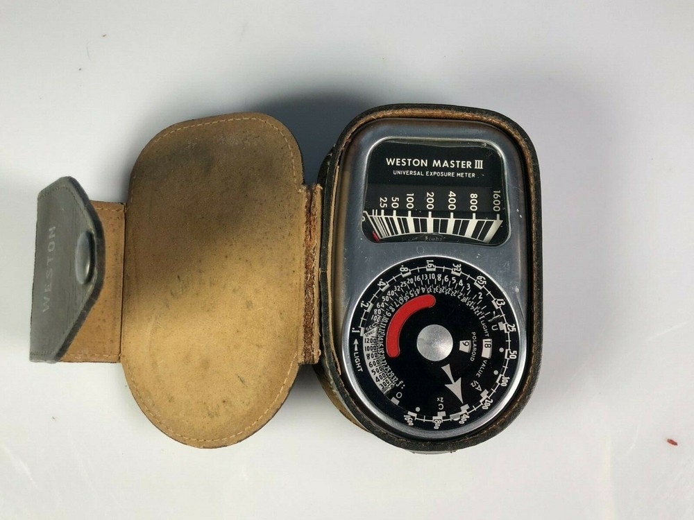 Weston Model 737 Master III Universal Exposure Light Meter With Leather Case