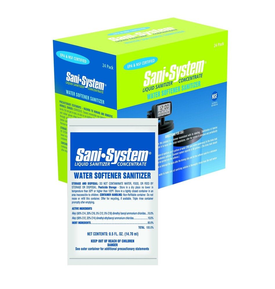 Sani-System Liquid Water Softener Sanitizer 0.5 oz. - 1 Packet