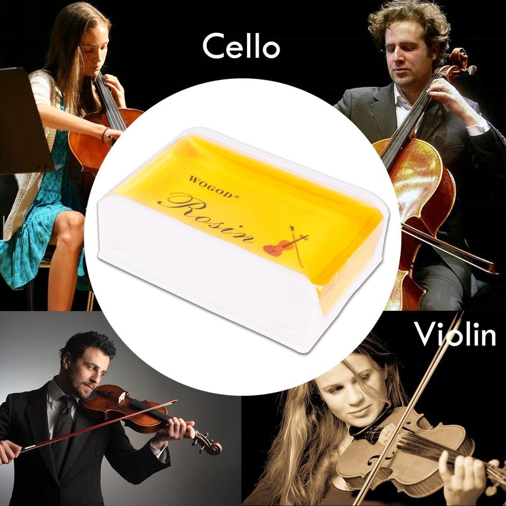 2-Pack Light Low Dust Rosin for Violin, Viola, & Cello - Quality