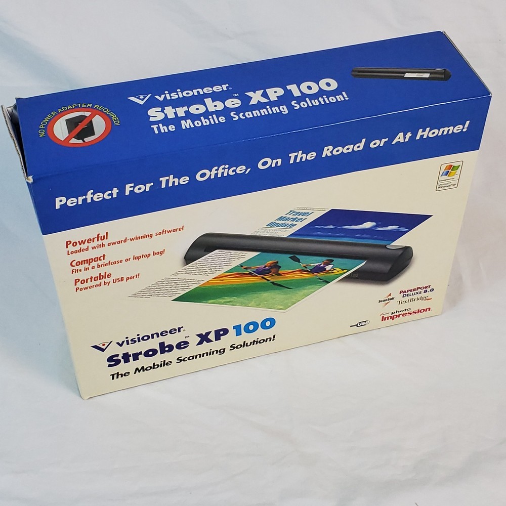 Visioneer Strobe XP 100 portable scanner *OPEN BOX *UNTESTED *AS IS