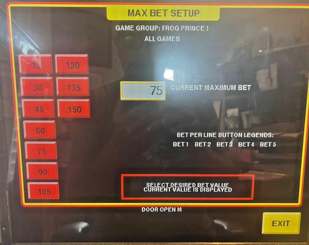 IGT Frog Prince Software 5R 15 Pay Lines Multi-Denom