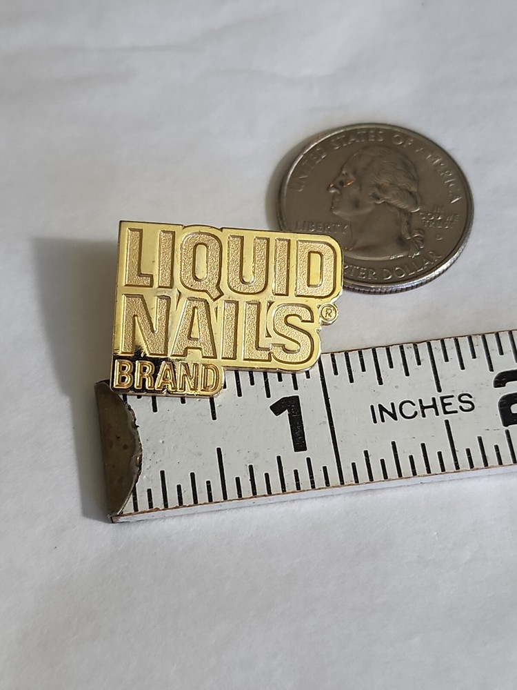 Liquid Nails Brand Lapel Pin Construction Adhesive Gold Colored