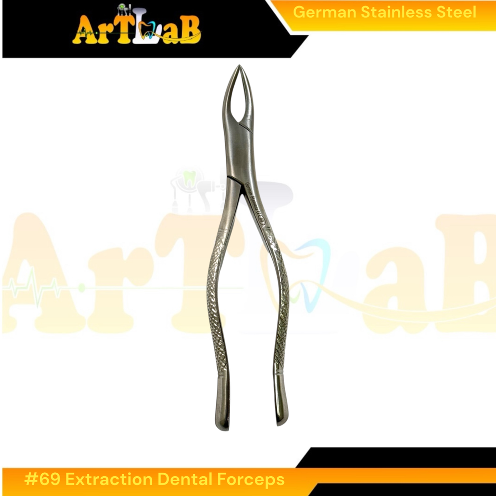 No. 69 Fragment Root Forceps - Upper & Lower Root Extraction Dental Pliers -1 EA