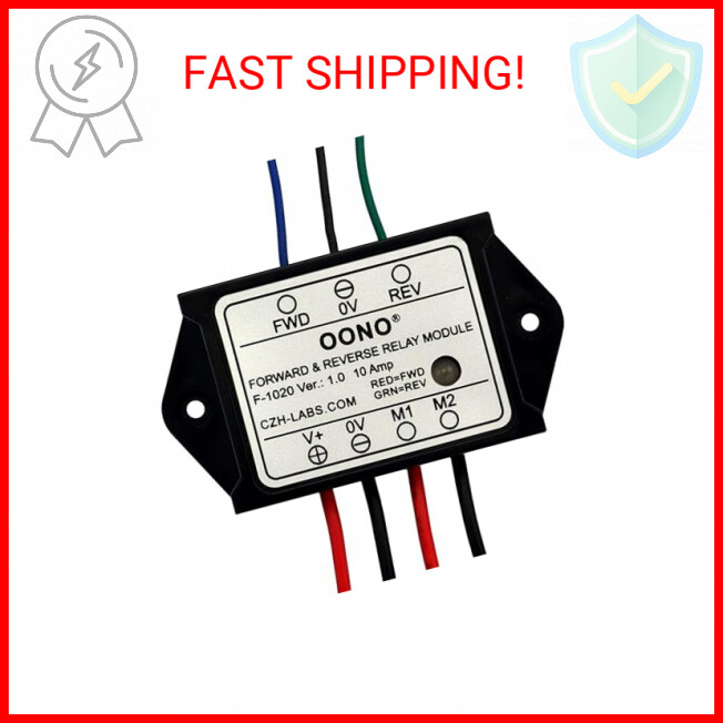 OONO Forward and Reverse Relay Module for Motor/Linear Actuator, Reversing Relay
