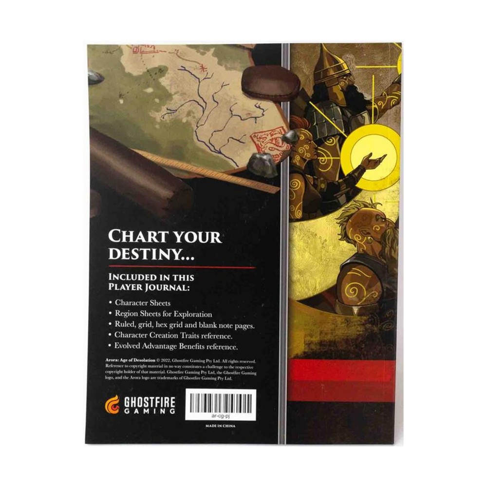 Ghostfire RPG Book Arora Player Journal NM