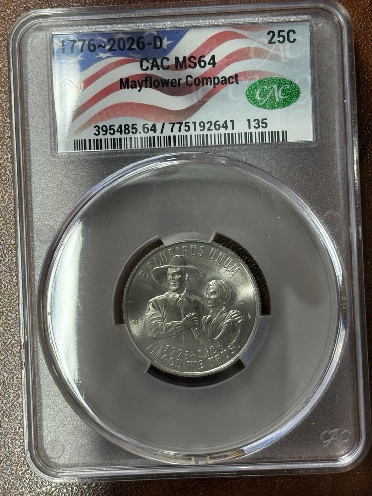 2026 D 25c Quarter MS-64RD CAC Slabbed