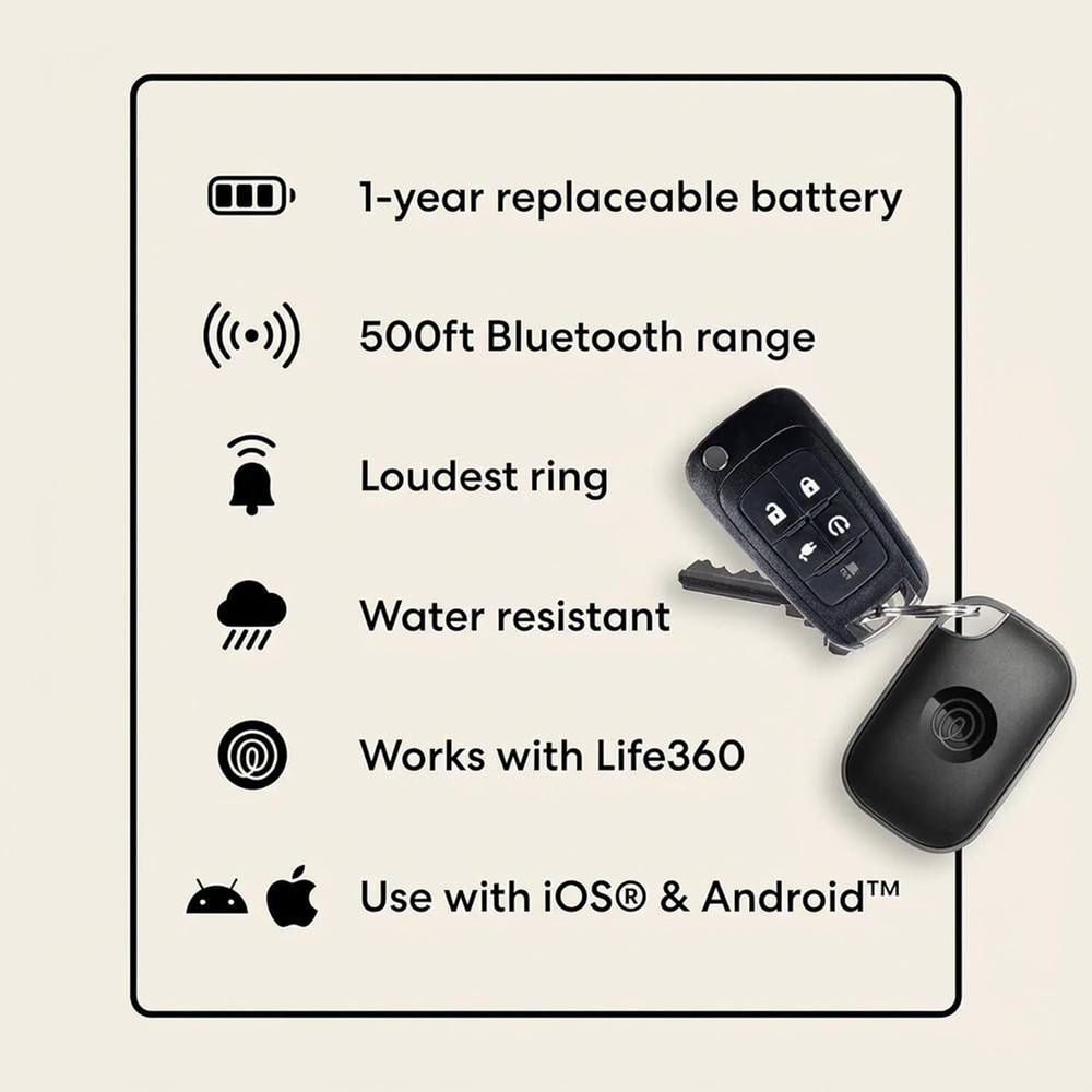 Tile Pro - Powerful Bluetooth Tracker, Key Finder and Item Locator for Keys, Bag