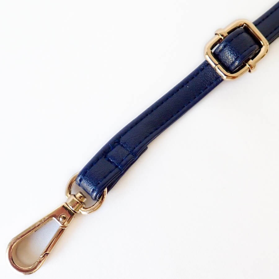 Free Shipping Shoulder Strap (Navy) Cotton Raffia