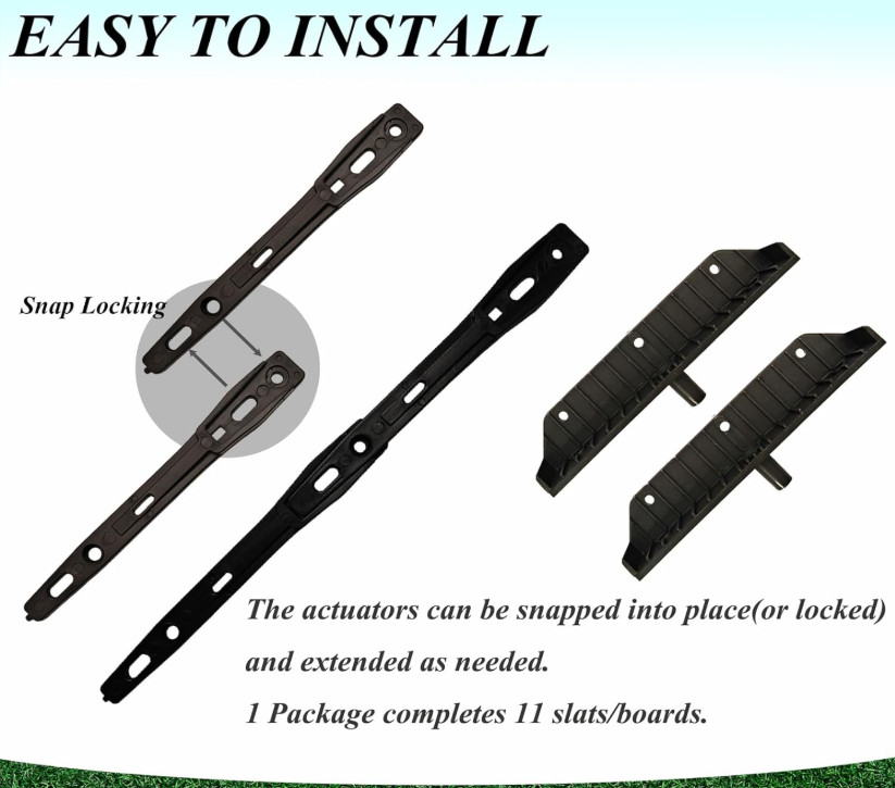 Explranltec Louver Bracket Kit, Deck Sunblind System, Shutters Hardware Syste...