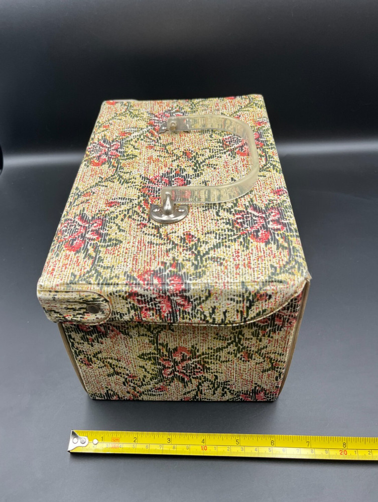 Vintage Floral Storage Sewing Box /Make Up Case