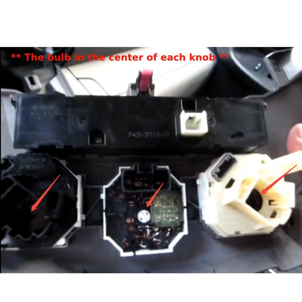 HVAC Climate Control LED Bulbs Light Kit Replace for Toyota Rav4 2006-2012