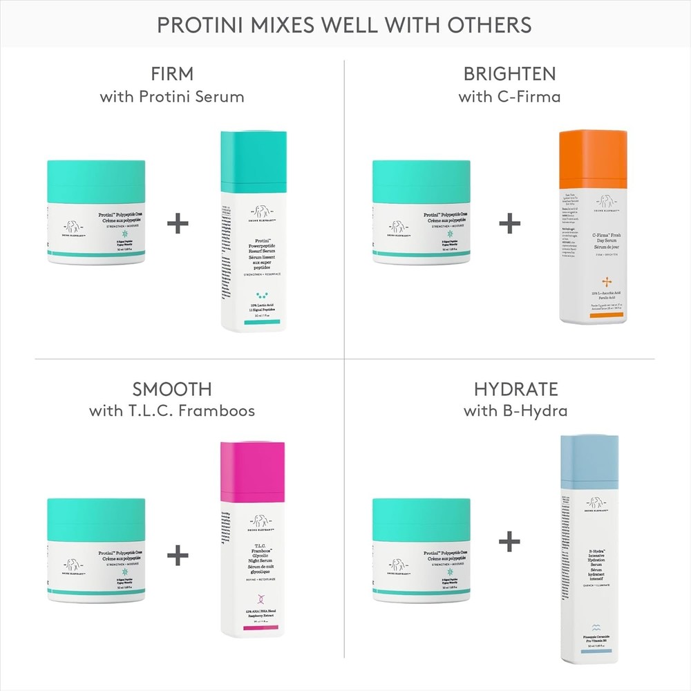 Drunk Elephant Protini Polypeptide Cream - Firming Moisturizer - Clean Clinical