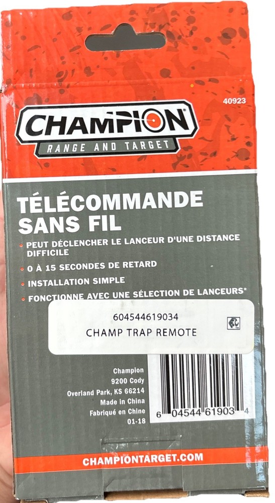 Champion Range and Target Target WheelyBird/Workhorse Remote Wireless, 100-Ya...