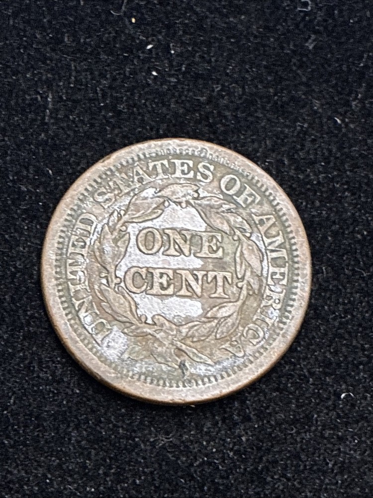 1845 Braided Hair Large Cent