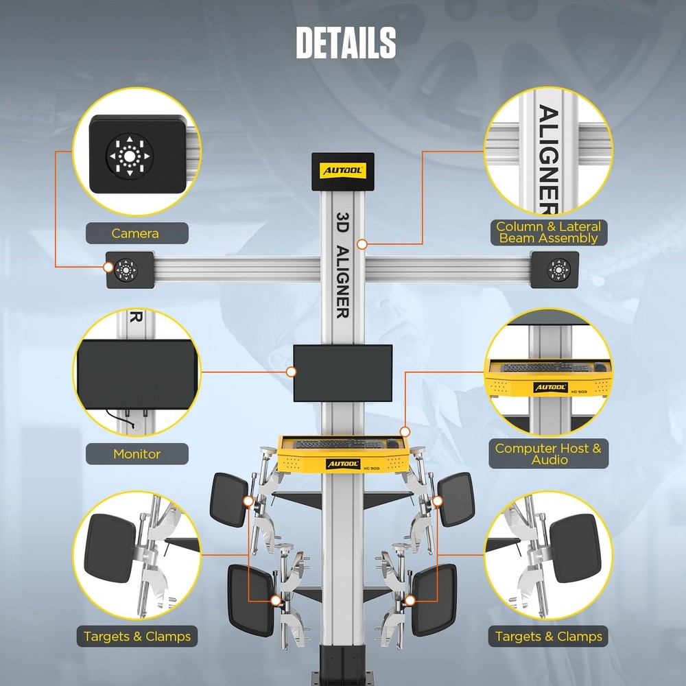 3D Wheel Alignment Machine Tire Aligner 4 Wheel Alignment System Fully Automatic