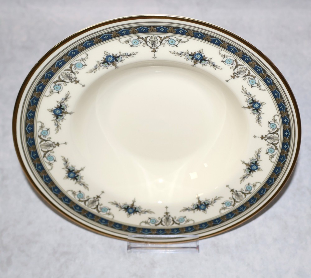Minton Grasmere Blue Large 9” Rim Soup Bowl | Multiple Available