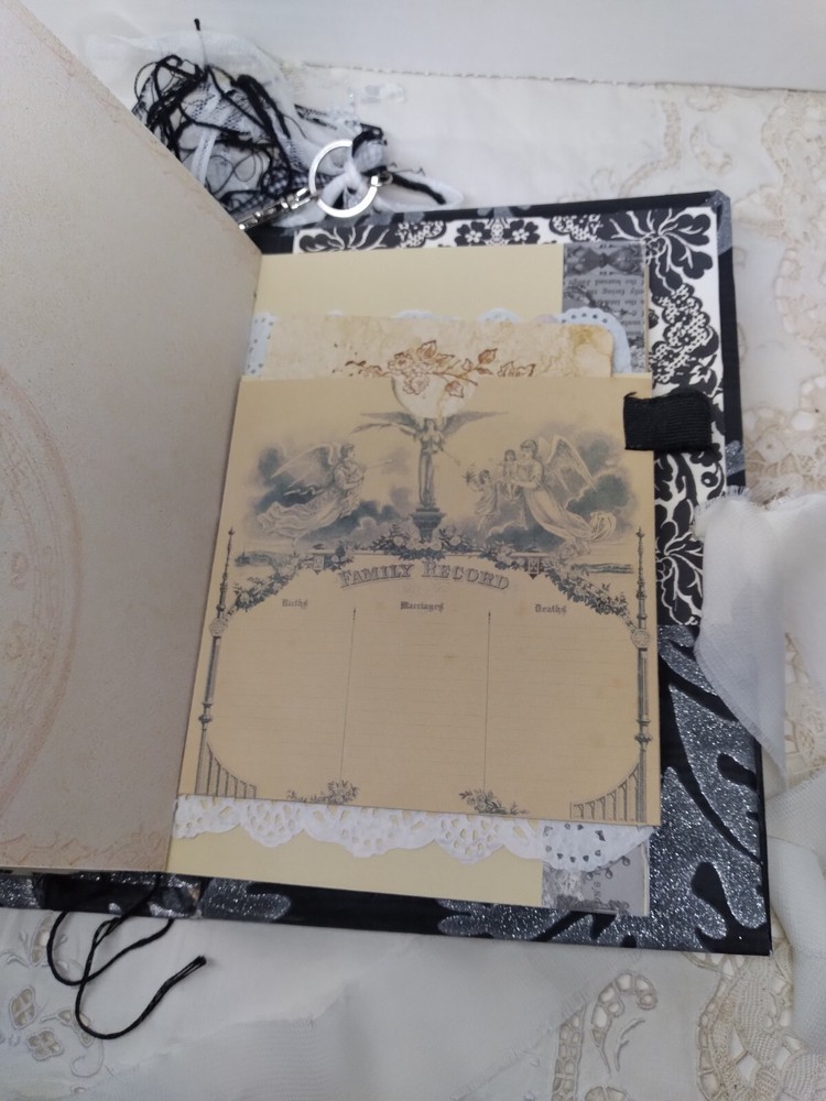 Old World Victorian Handmade Junk Journal Ephemera Interactive Keepsake Dangle