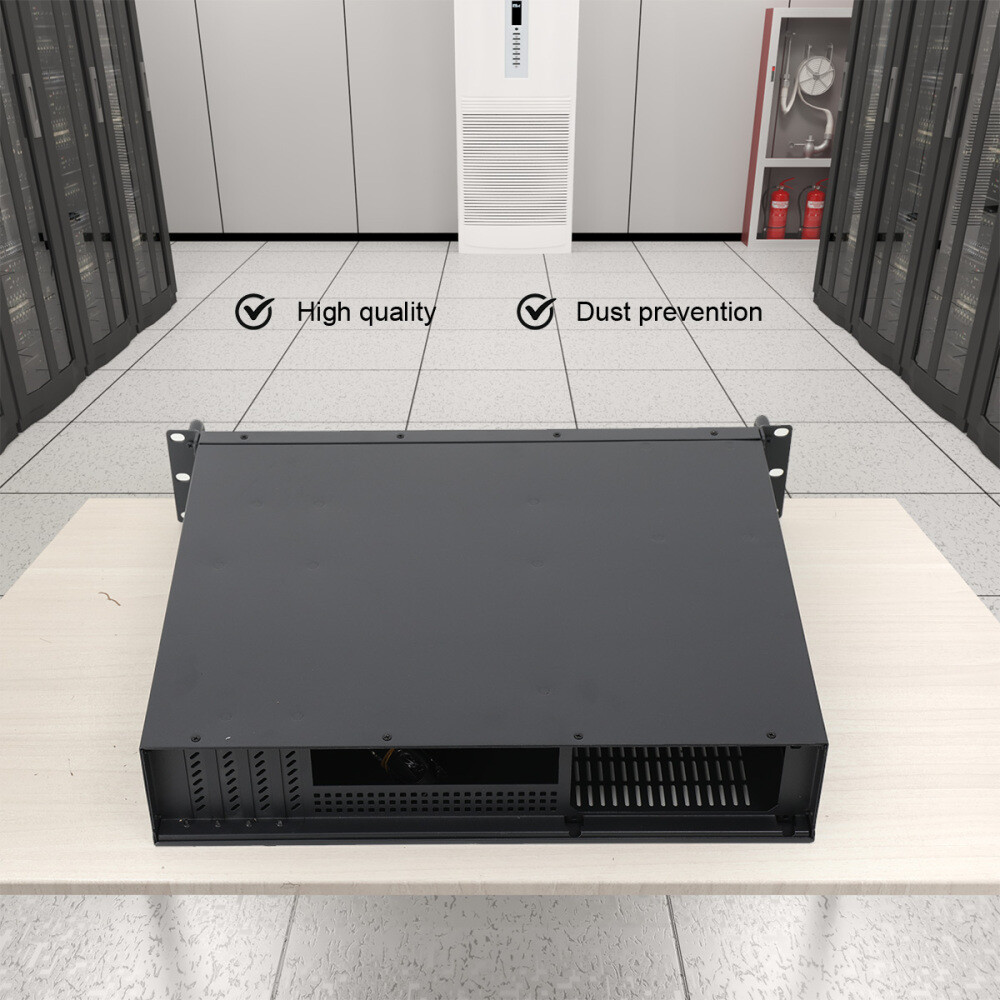 2U Server Rack Cabinet Network Chassis Rackmount Computer Case Enclosure ITX ATX