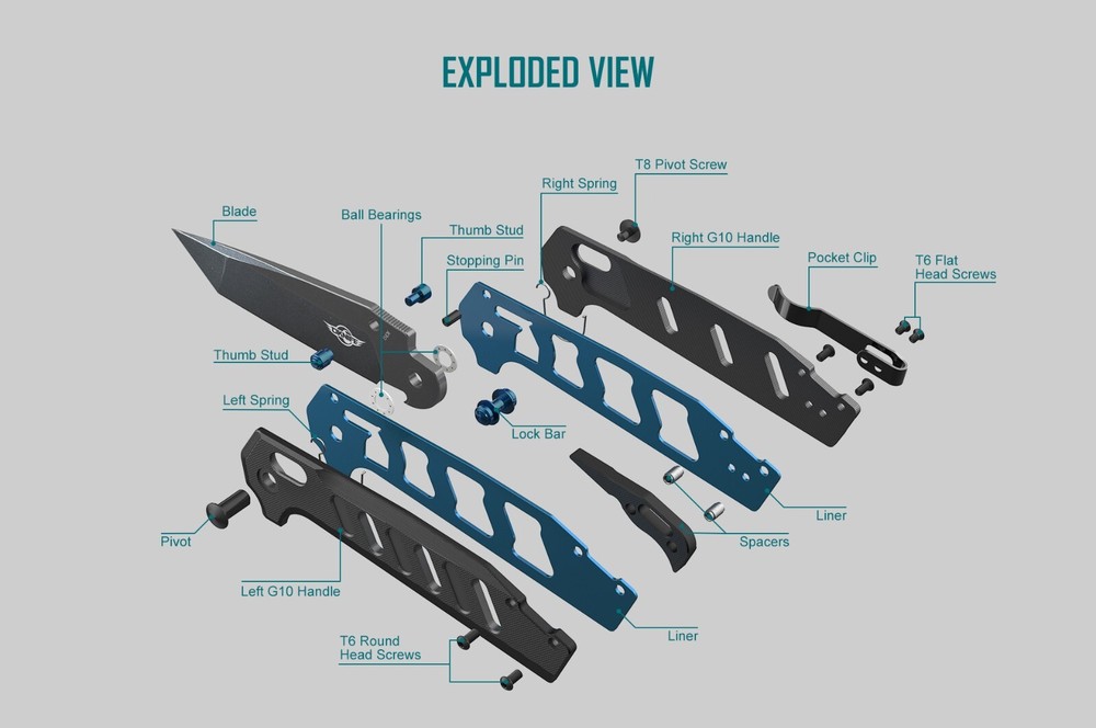 Oknife Rubato Folding Pocket Knife