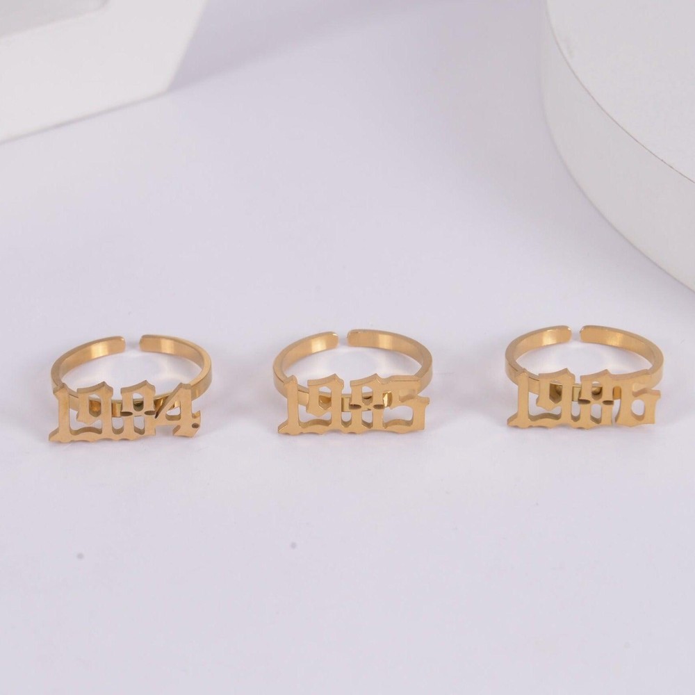 Pendantify Personalized Birth Year Ring | Custom Birth Year Ring Charm