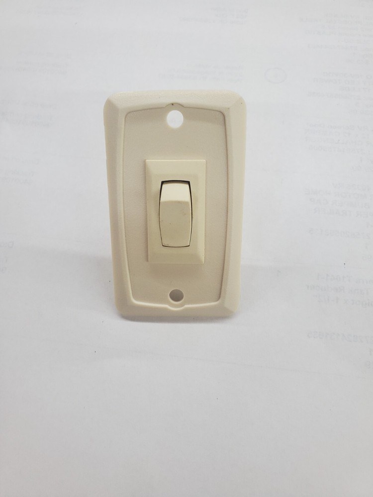 RV 12 VOLT  Single Switch Tan