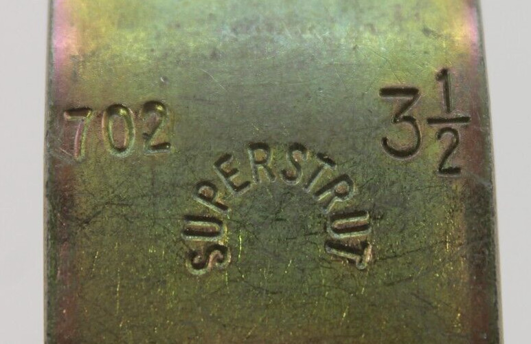 Superstrut 702 3-1/2" Golden Pipe Strap