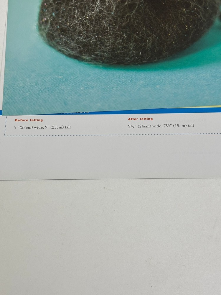 Evening Bag with Glitz Knitting Felt Pattern Pages from Book