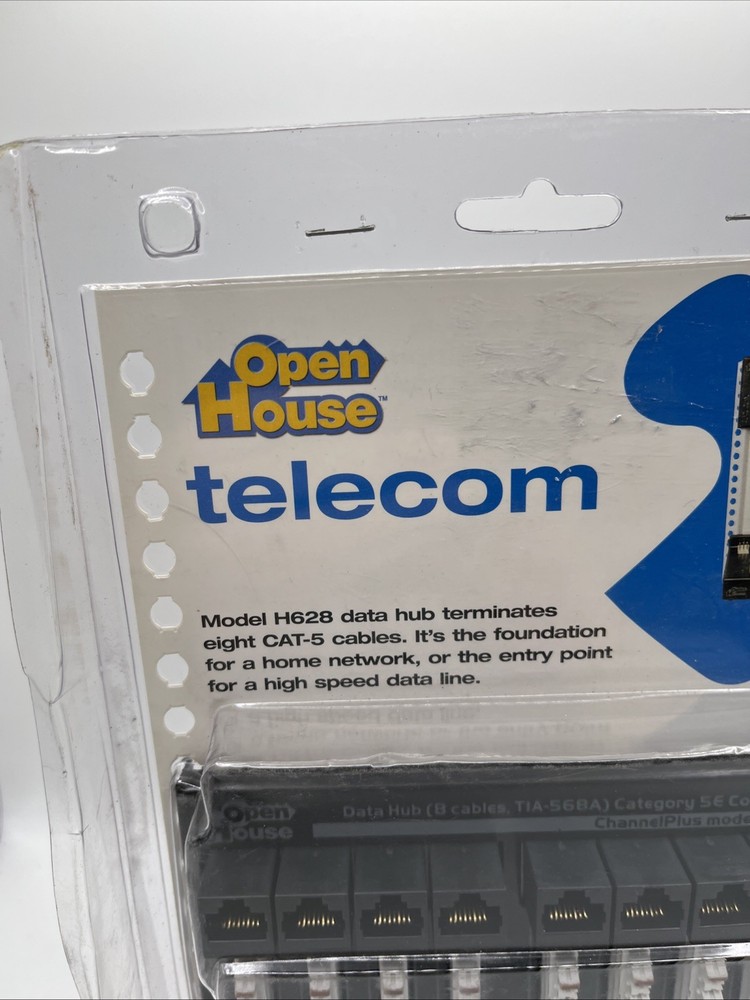 New Open House Telecom Data Termination Hub Module H628 ChannelPlus CAT-5 Netw.