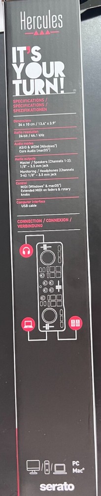 Hercules DJ DJControl Starlight Controller for Serato DJ Lite 1623