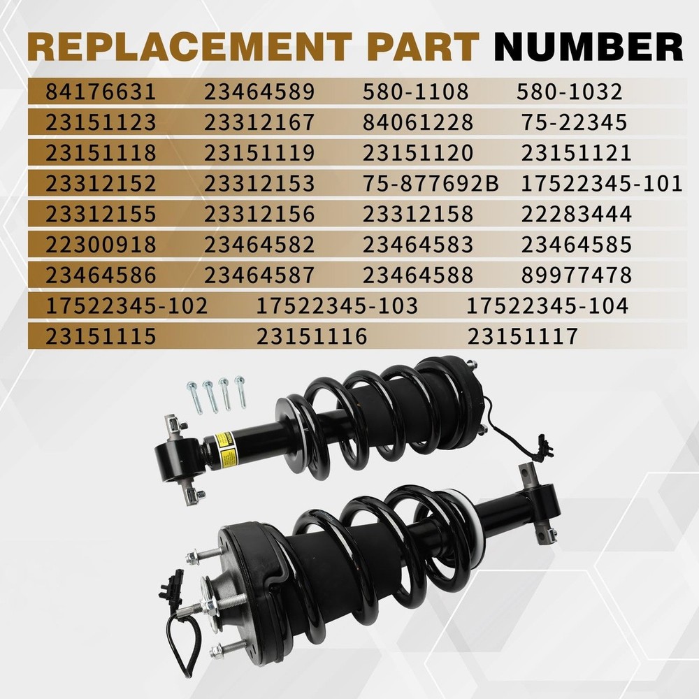 Front Struts Assembly 2pc Chevy Tahoe Suburban 15-22