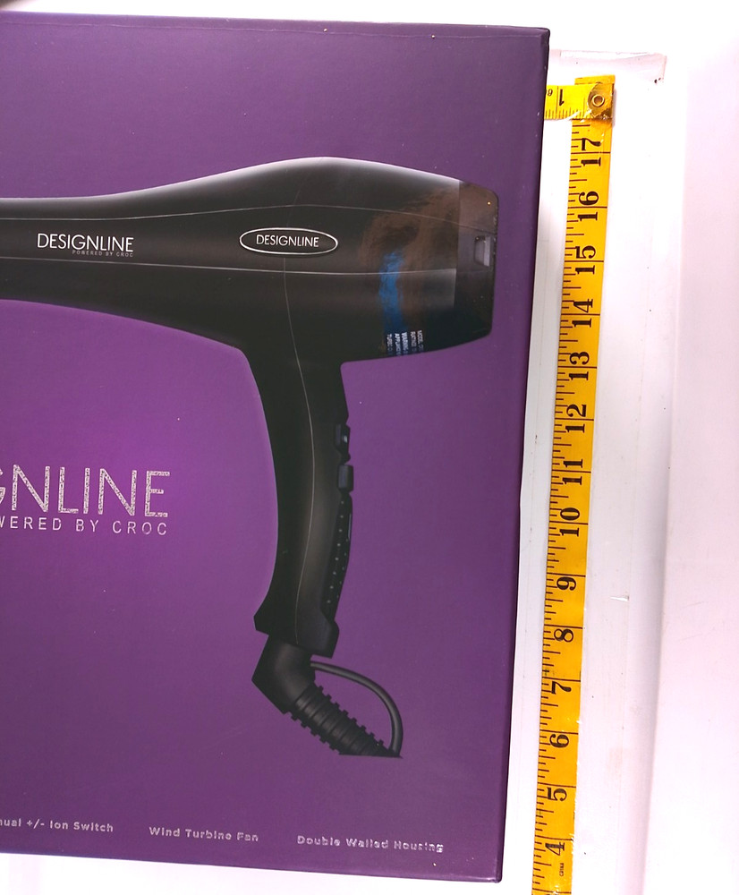 Designline Powered by Croc hairdryer with various accessories untested