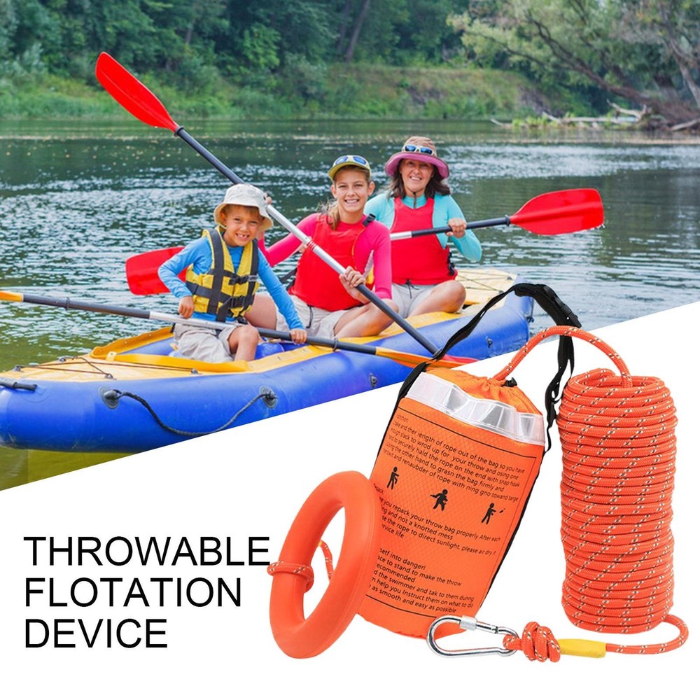 Boat Throwable Flotation Device High Buoyancy Boat Throw Cushion With Straps
