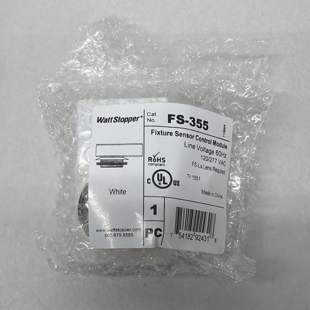 NEW WattStopper FS-355 Light Sensor Control Module with FS-L2W Sensor Lens