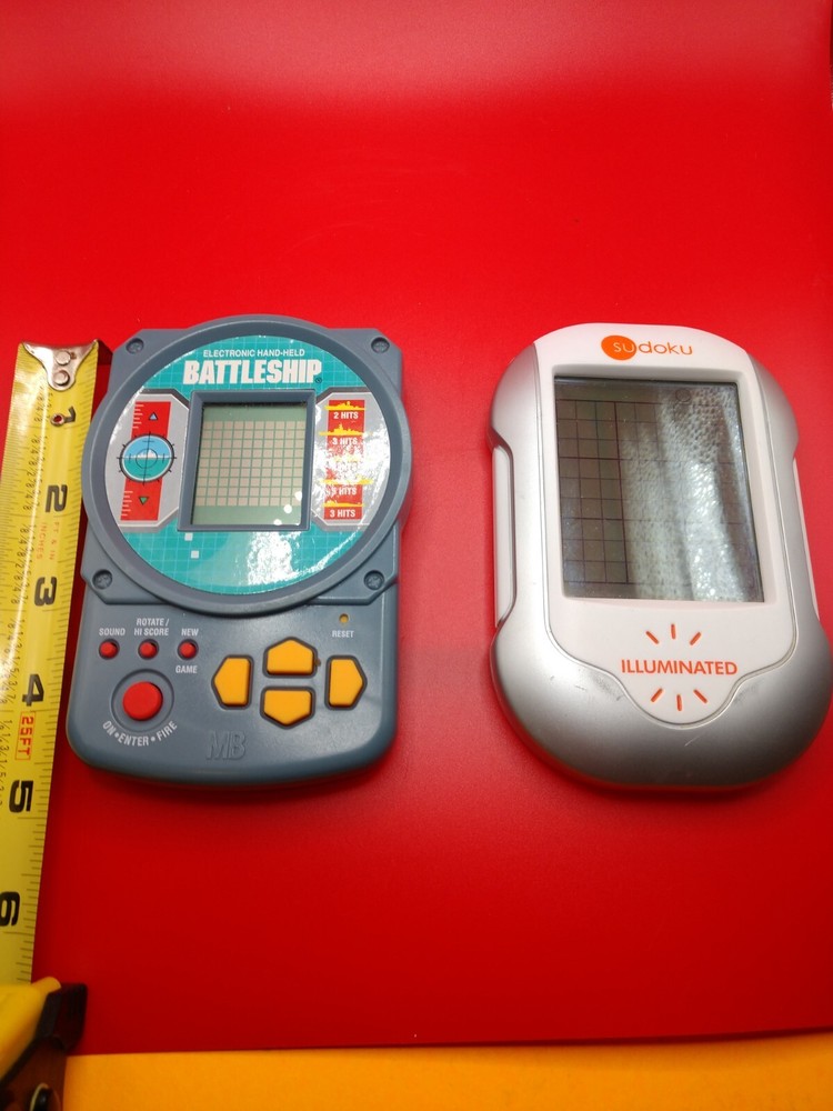 Handheld electronic games 2 LOT Battleship & Sudoku