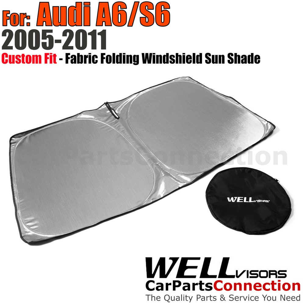 WellVisors Custom Folding Windshield Sun Shade For Audi A6 2005-2011 S6 07-2011