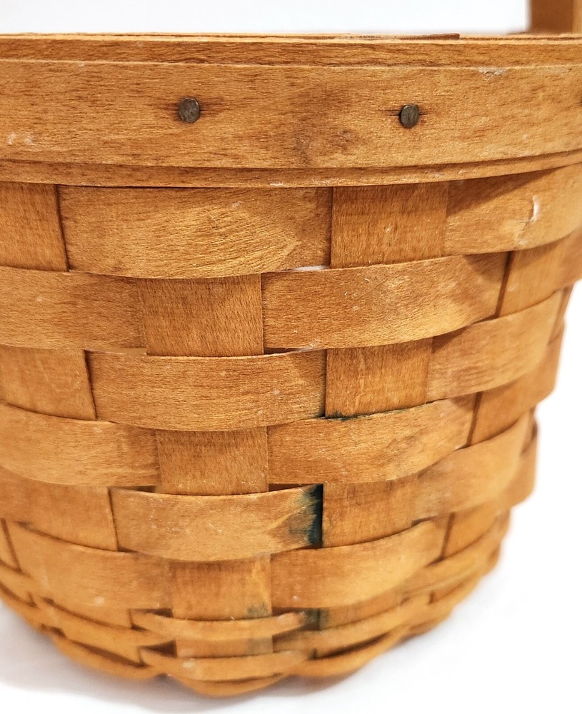 Longaberger SMALL 5" FRUIT BASKET & MEDIUM 6.375" FRUIT BASKET with swing handle