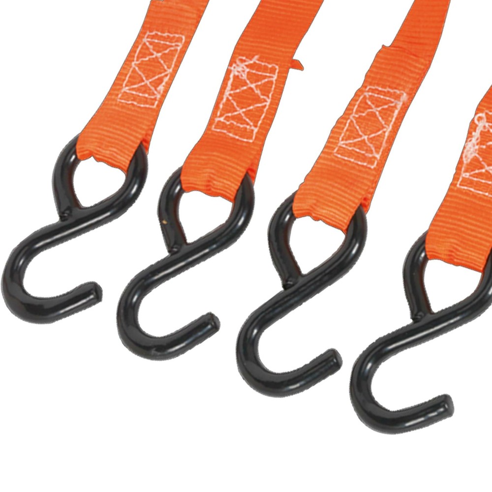 Sealey Ratchet Tie Down 25mm x 4m Poly Web 500kg Load Test - Pair