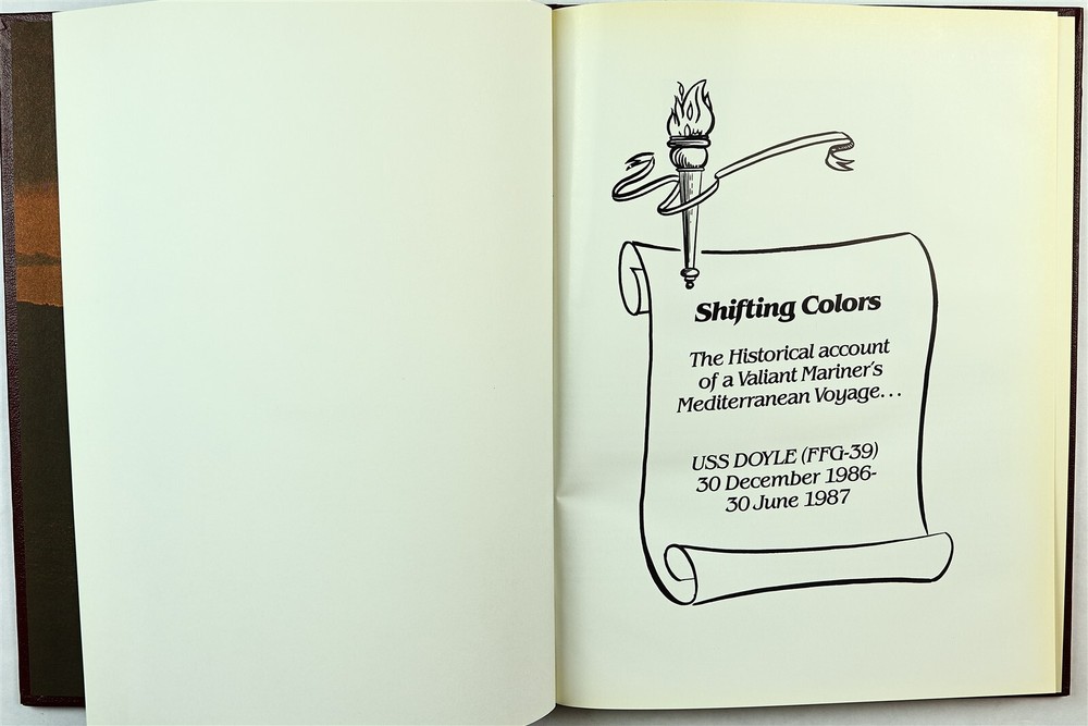 USS Doyle (FFG-39) 1986 1987 Mediterranean Deployment Cruise Book