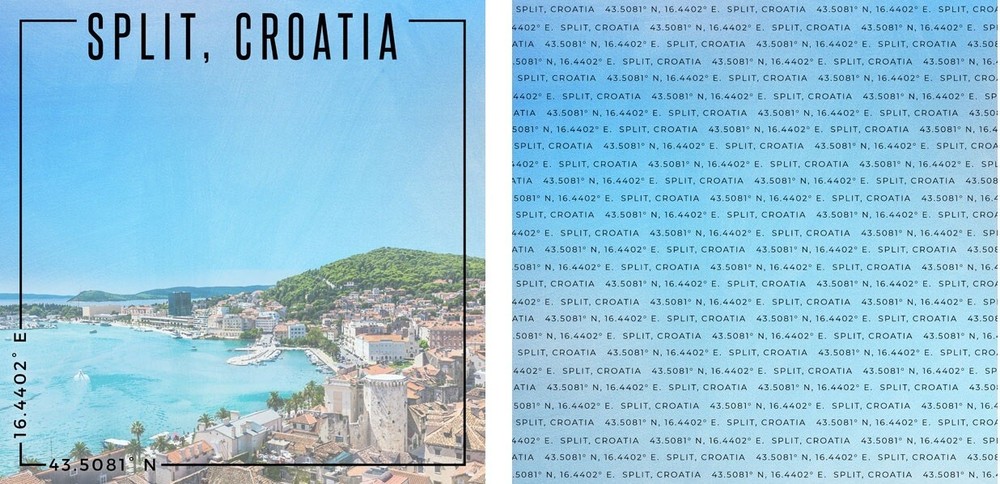 Split, Croatia, DS scrapbook paper, Scrapbook Customs 39966