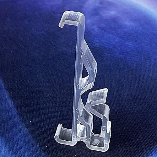 Valance Clips 10Pcs 2.5Inch Clear Plastic Hidden Holders for Window Blinds